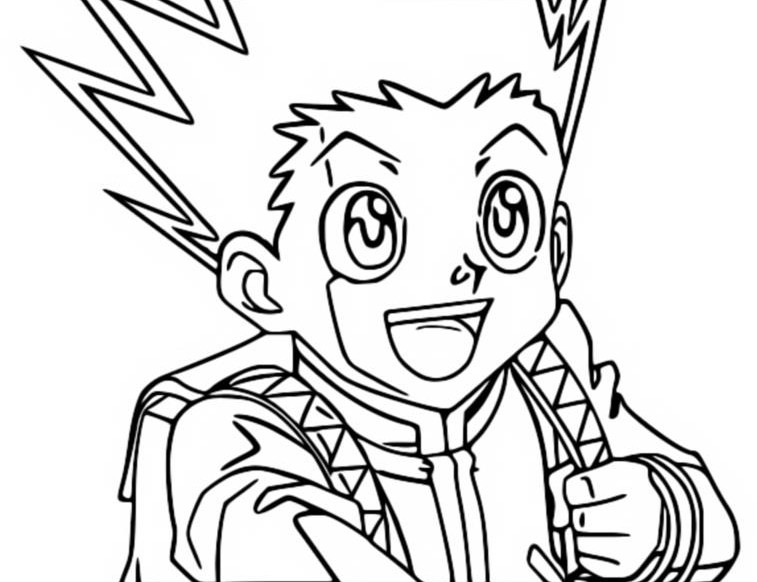 Coloriage Gon Freecss
