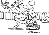 Desenho para colorir Simon aprende a andar de bicicleta