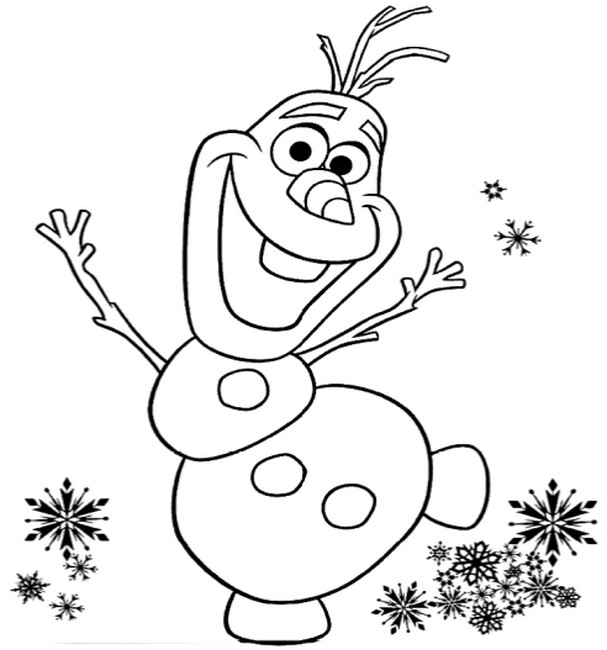Coloring page Olaf