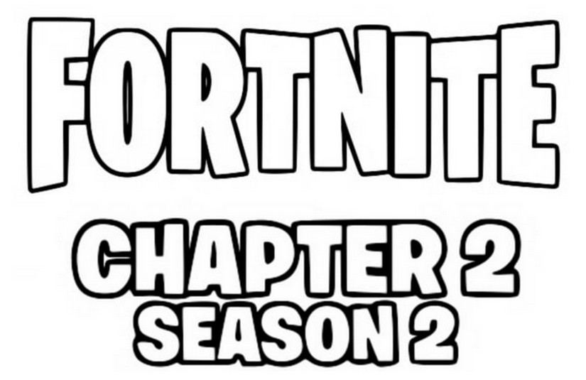 Coloring Page Fortnite Chapter 2 Season 2 Logo 2