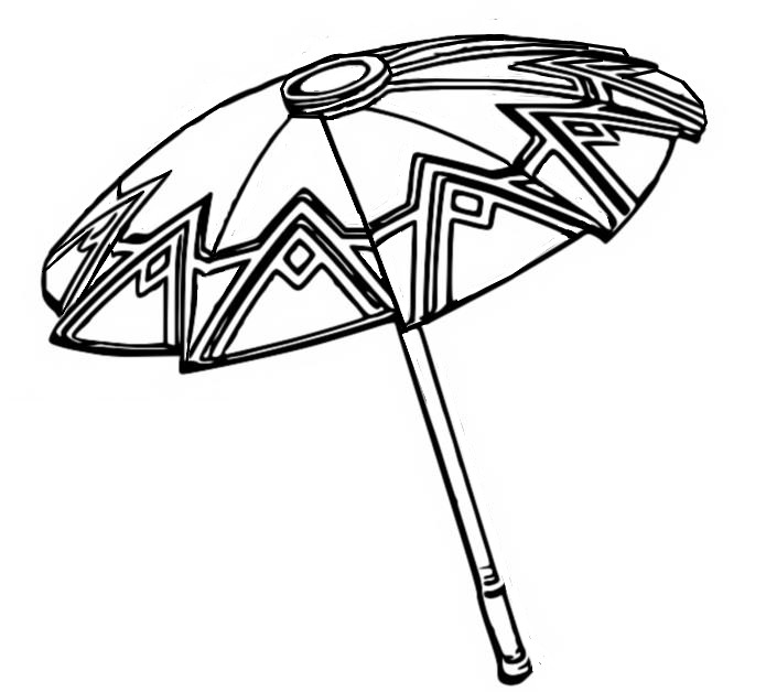 ぬりえ 傘