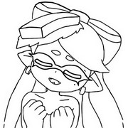 Coloring page Squid Sisters
