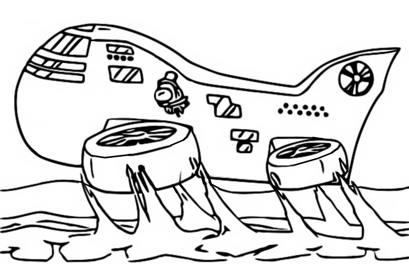 Coloring page The Airship