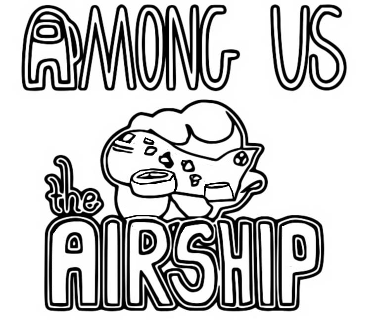 Coloring page Airship Logo
