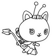 Coloriage Kitty Fairy
