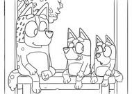 Coloring page Bluey