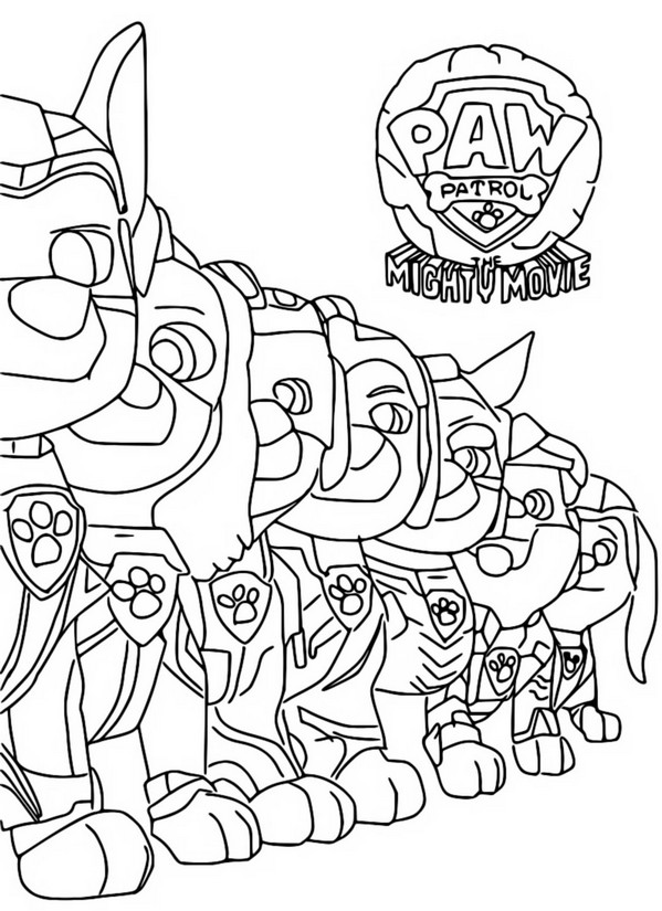 Coloring page The team