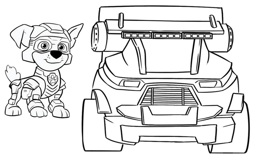 Coloring page Rocky - Vehicle