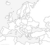 Disegno da colorare Mappa dell'Europa