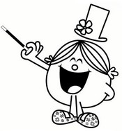 Coloring page Little Miss Magic