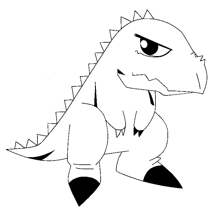Dinosour King Free Coloring Pages
