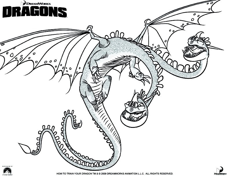 Coloring page How to train your dragon 5
