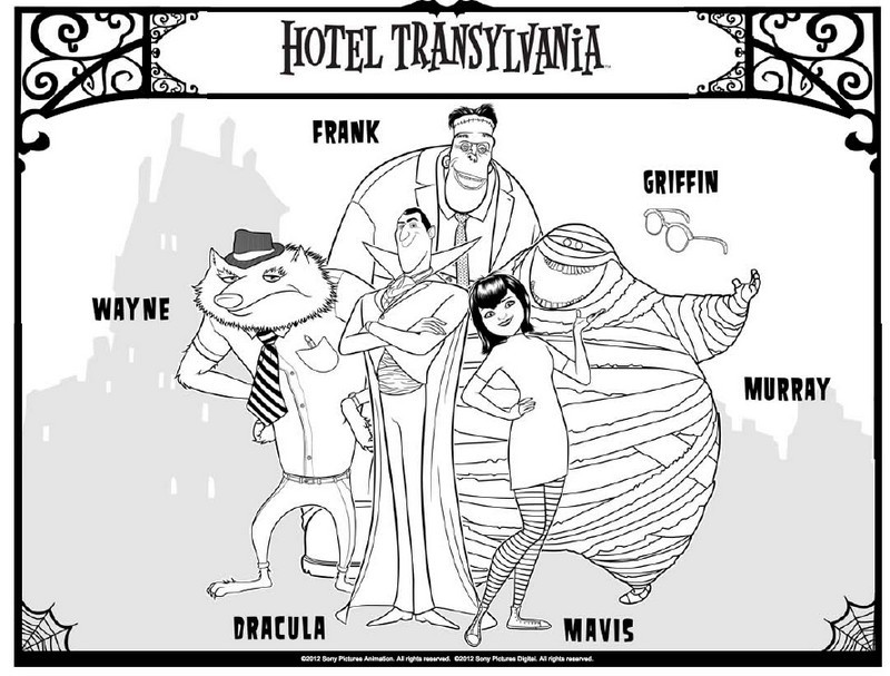 Coloriage Hotel Transylvanie