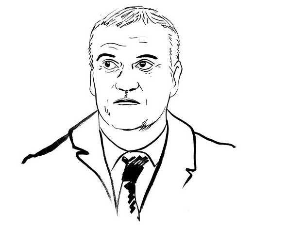 Coloring page French national soccer team : Didier Deschamps 1