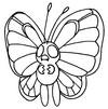Coloring page Butterfree