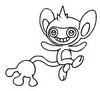 Coloring page Aipom