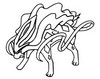 Coloring page Suicune