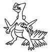 Coloring page Sceptile