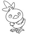Coloring page Torchic