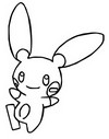 Coloring page Minun