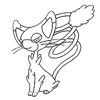 Coloring page Glameow