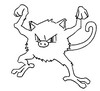 Coloring page Mankey