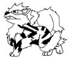 Coloring page Arcanine