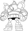 Coloring page Golurk