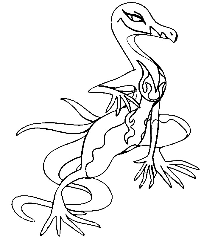 Coloring Pages Pokemon Salazzle Drawings Pokemon