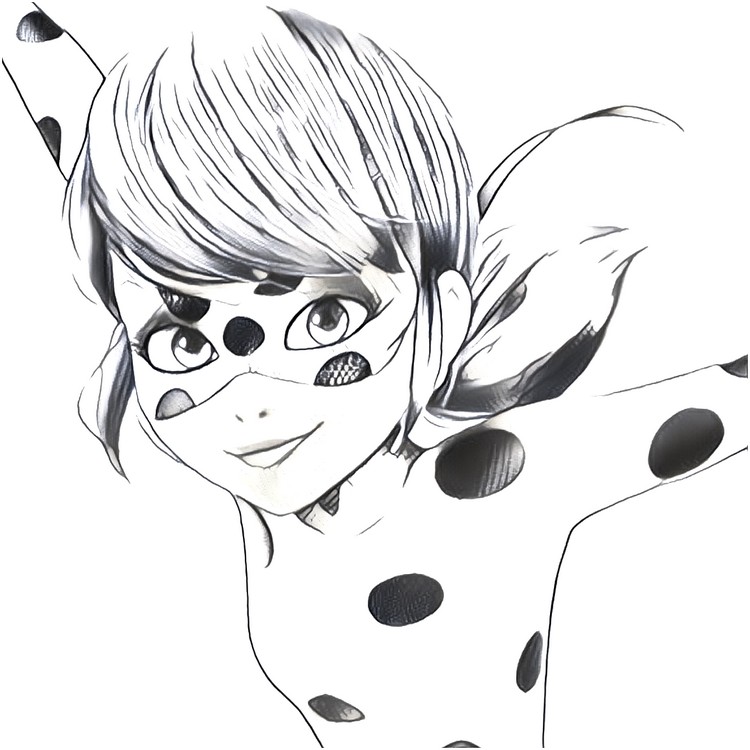 Ladybug Marinette para colorir - Imprimir Desenhos
