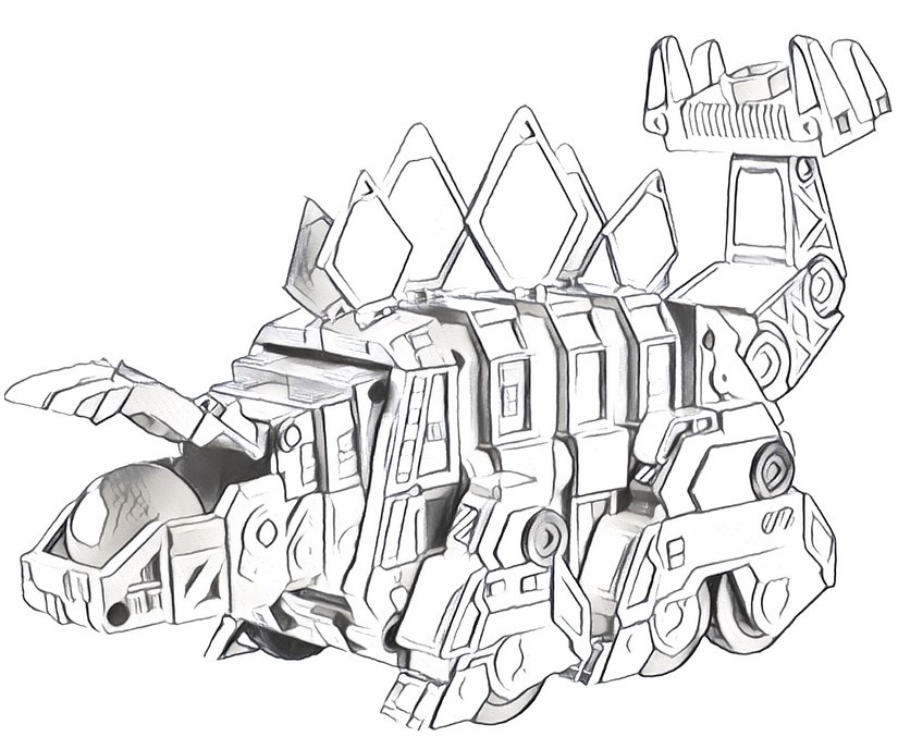 Coloring page Garby - Dinotrux