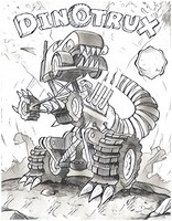 Coloring page Dinotrux