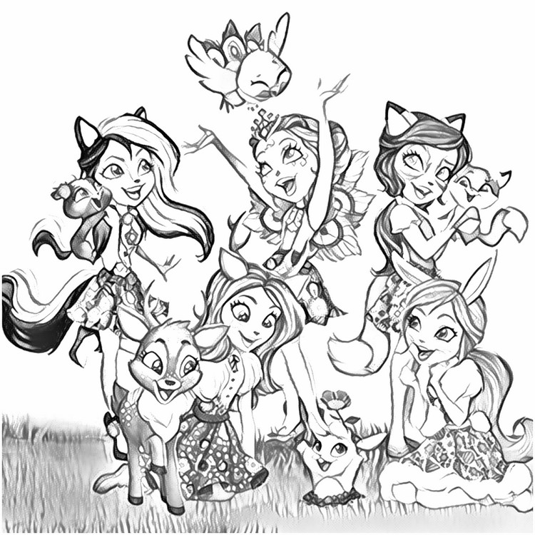 Printable coloring - Enchantimals