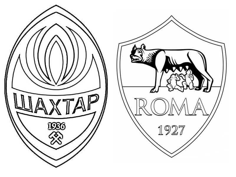 coloring page uefa champions league 2018 fc shakhtar donetsk v as roma 6 coloriage de border terrier