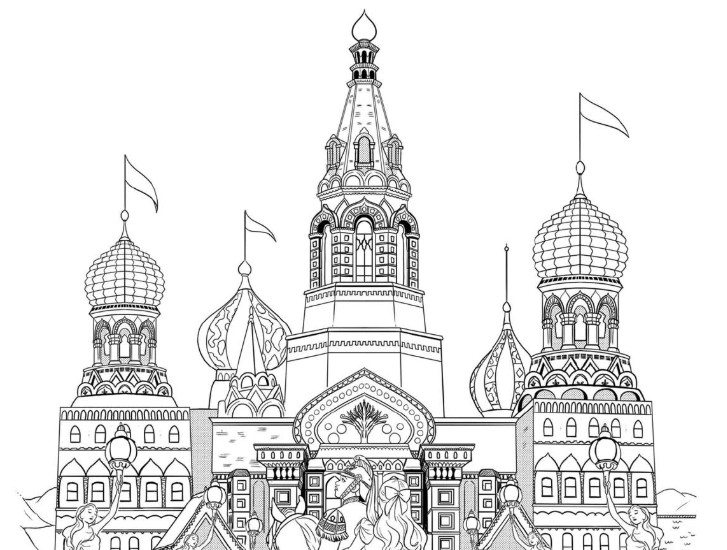 Downloadable coloring - The castle - The Nutcracker and the Four Realms