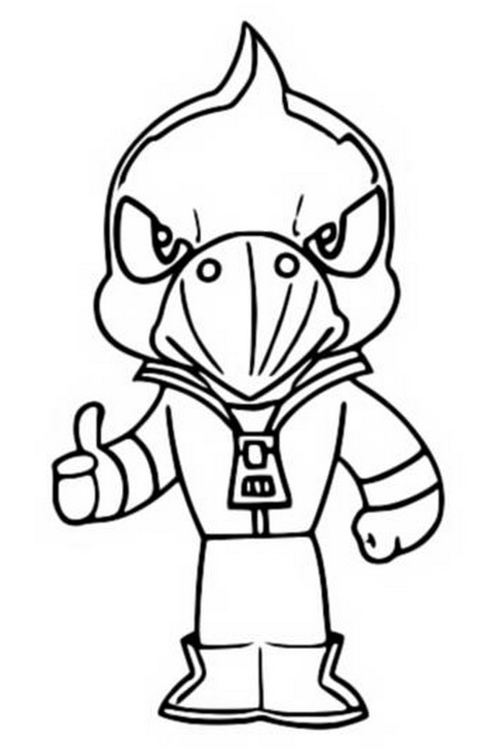 Coloring page Crow