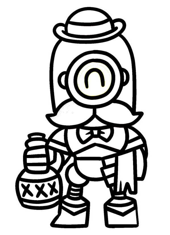 Brawl Stars Spike coloring page
