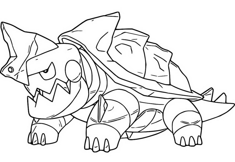 Coloring page Pokémon Sword and Shield : Drednaw 15