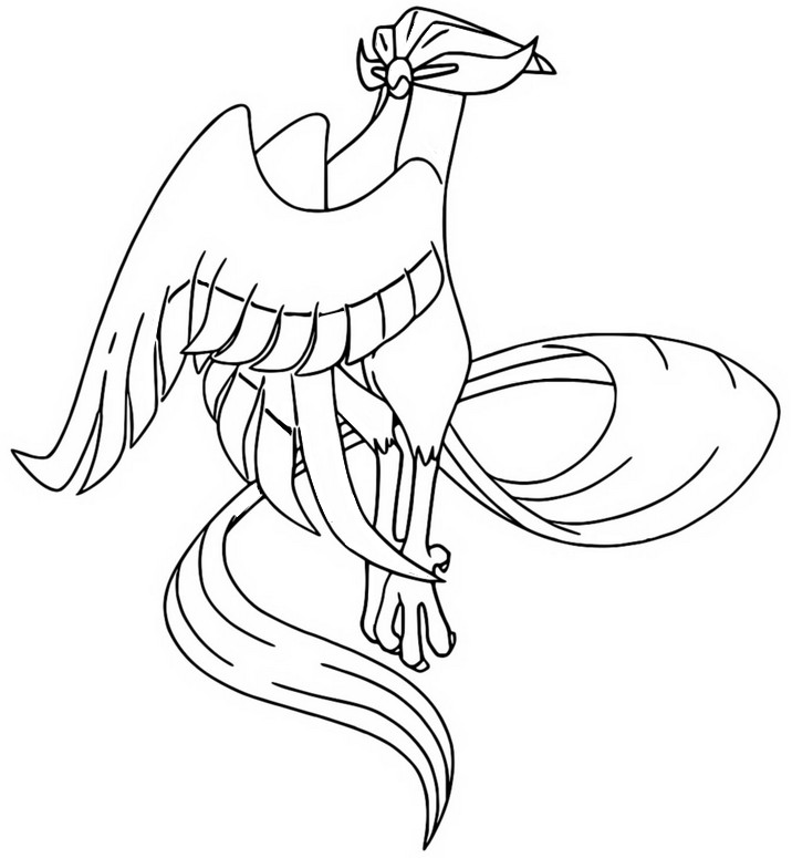 pokemon coloring pages legendary birds