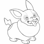 Desenho de Pokémon para colorir