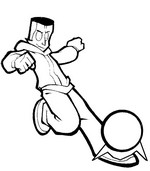 Dessin à colorier - Nordine - Foot 2 rue