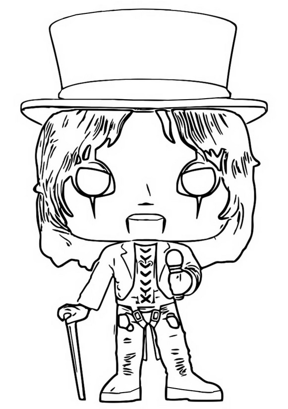Coloring page Alice Cooper
