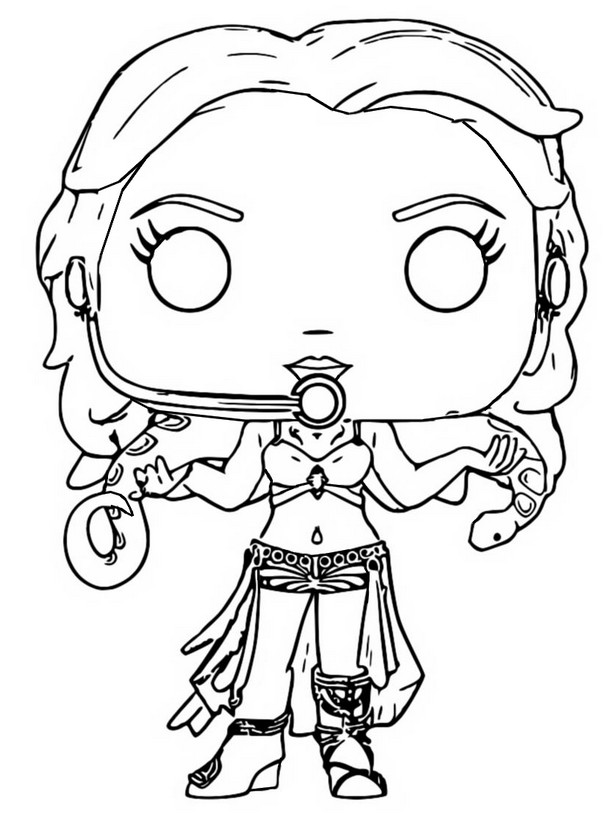 Coloring page Britney Spears