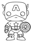 Coloring page Captain America