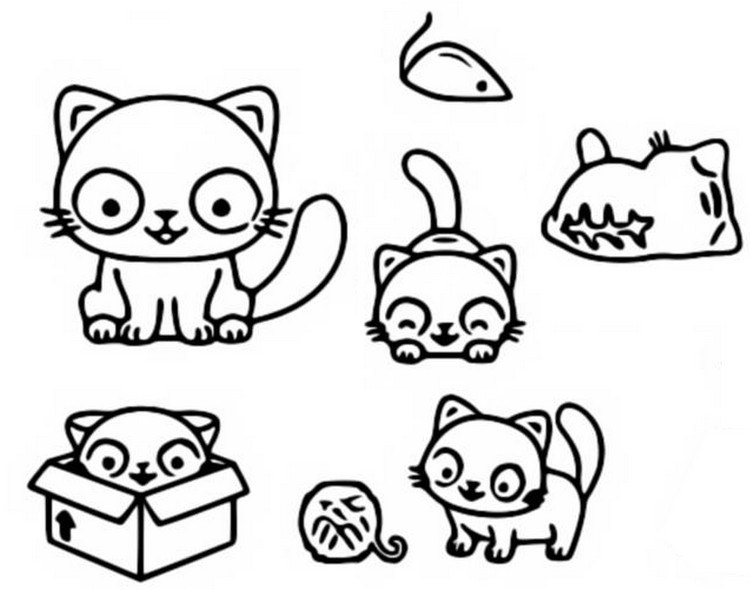 Coloring page Cats