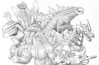 godzilla coloring pages monster