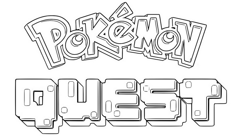 Coloring page Pokémon Quest