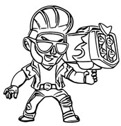Coloring Pages Brawl Stars Skins Morning Kids - coloriage brawl stars corbac mecha d'or