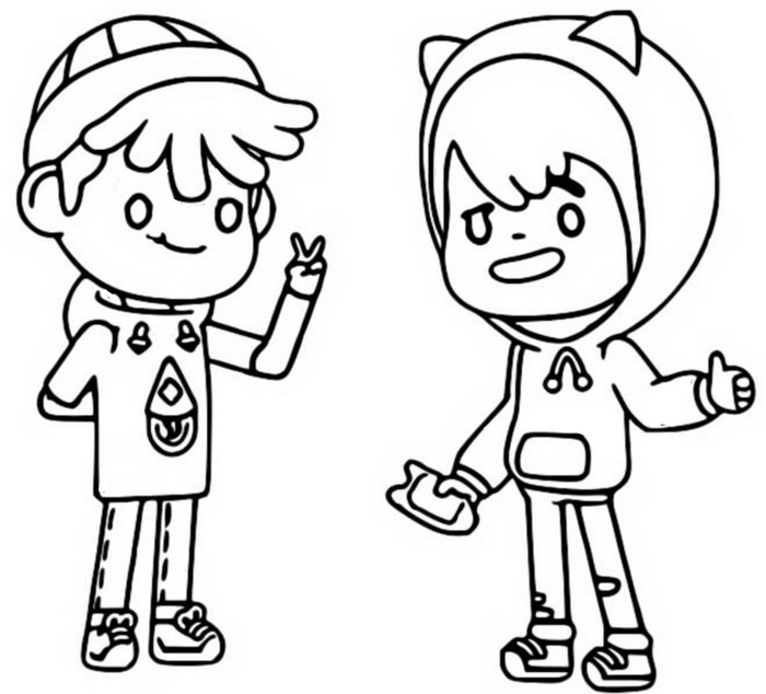 Coloring page Toca Life : Leon and Zeke 14