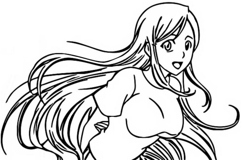 Coloring page Orihime Inoue